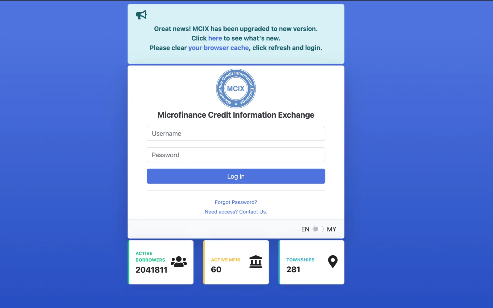 MCIX web home