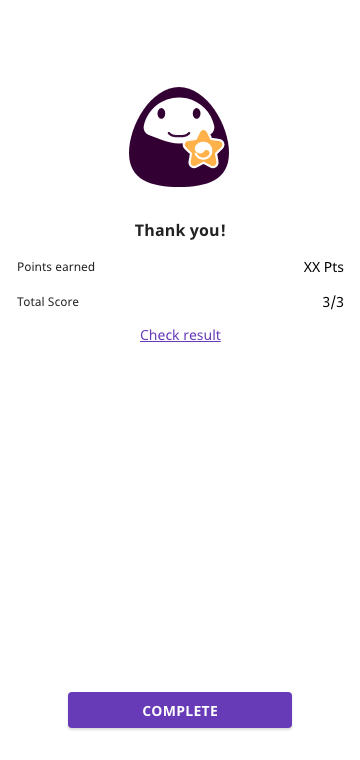 Quiz complete