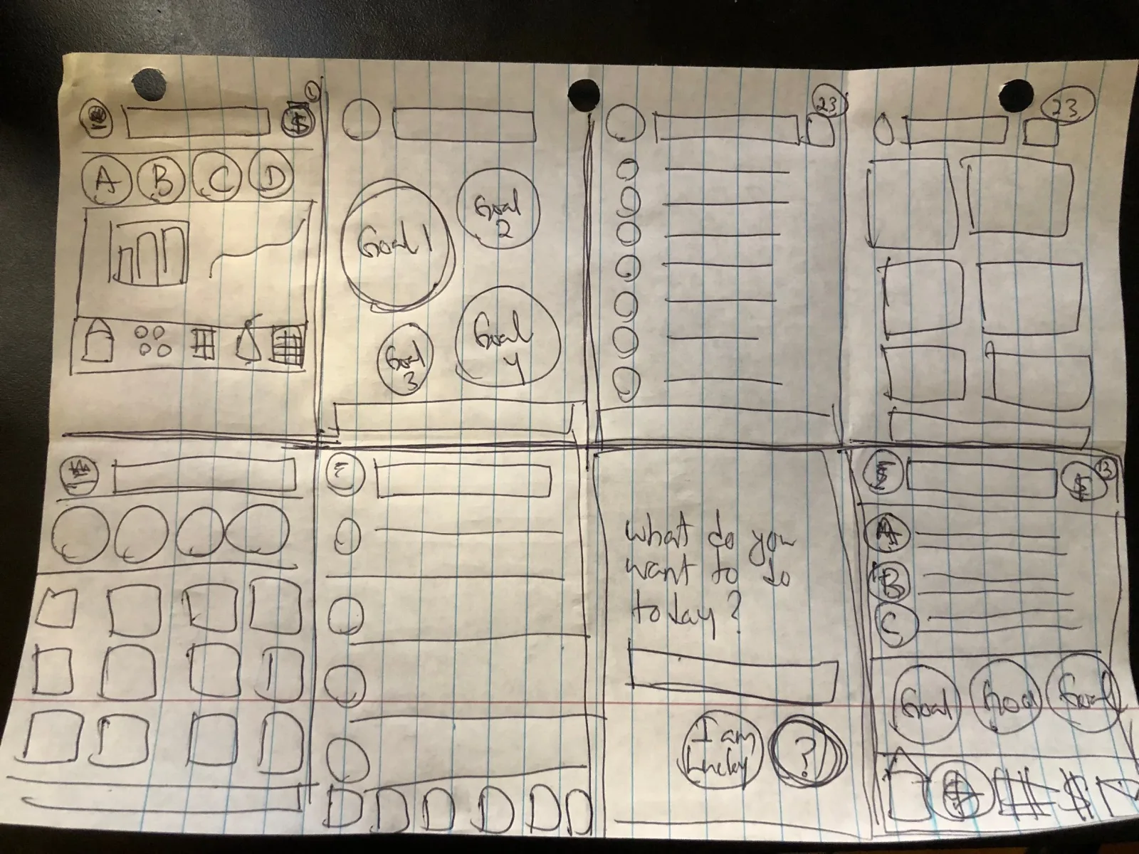 Paper sketches